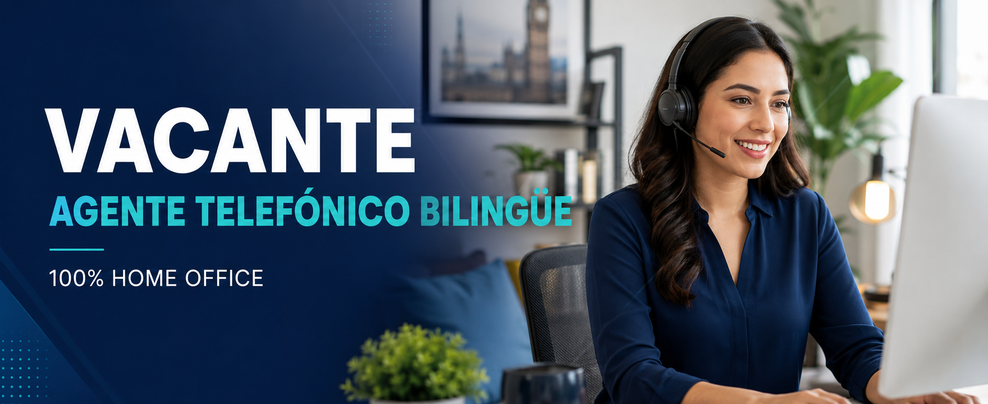 📞 Vacante: Agente telefónico bilingüe – Home Office